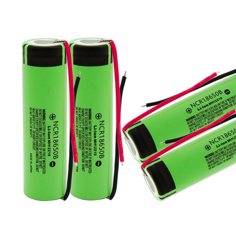 100% Original NCR18650B 3.7 v 3400mah 18650 Lithium Rechargeable Battery For Flashlight batteries wish diy wire