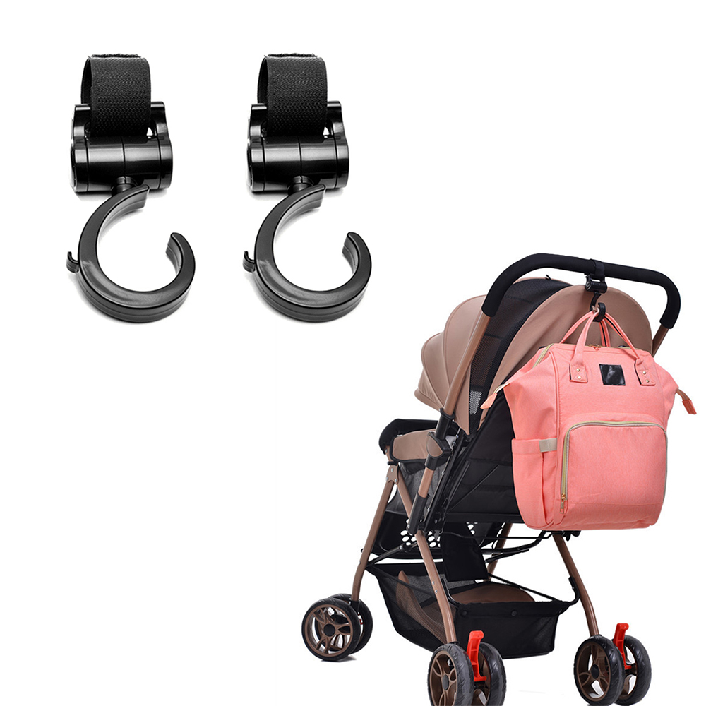 2 pièces/ensemble bébé cintre bébé sac poussette crochets enfant landau rotation 360 degrés panier crochet accessoires multifonctions utiles accessoires crochets