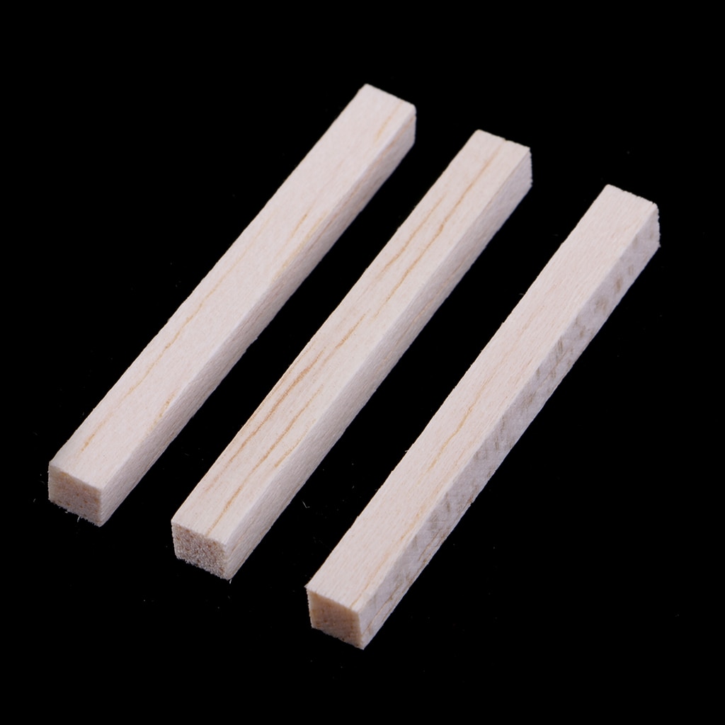 60x Natural Rectangle Wood Stick Wooden Block For Model Making Hobbies Craft