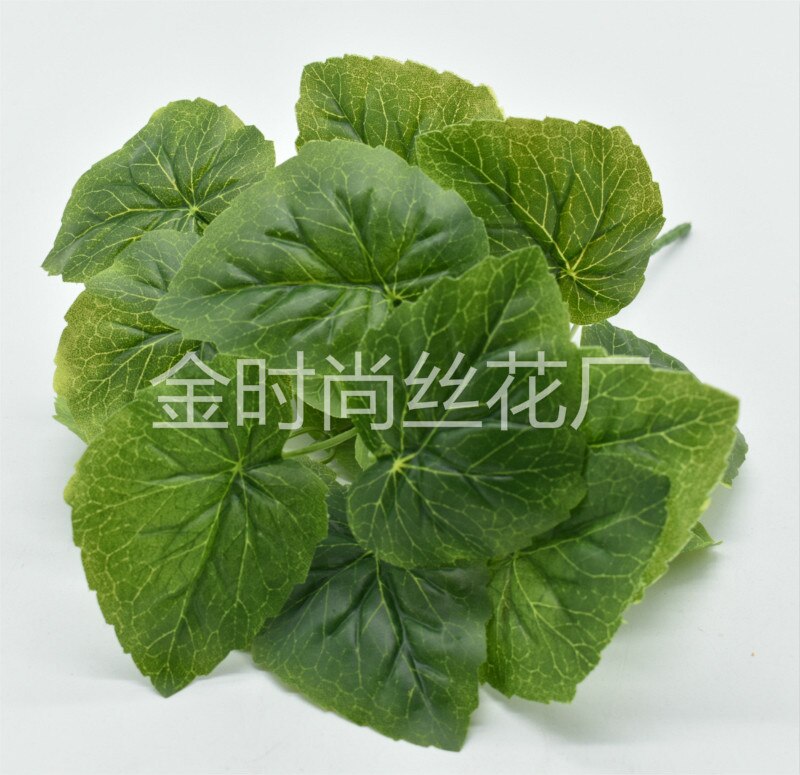 Simulation Plant Wall with Wood Garden Green Engineering Supplies Lamination Handfeel Leaf Green Leaf Bundle of Apple Leaf: Default Title