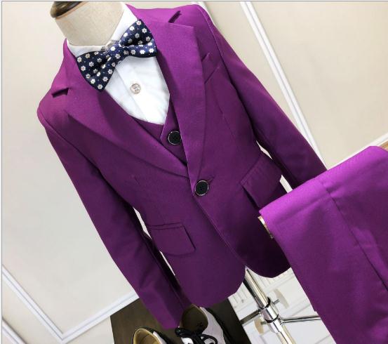 Formal kids suit sets for boy costume enfant garcon marriage kids wedding suit blazer boys suits for weddings boys tuxedo 3pcs: as picture2 / 4T