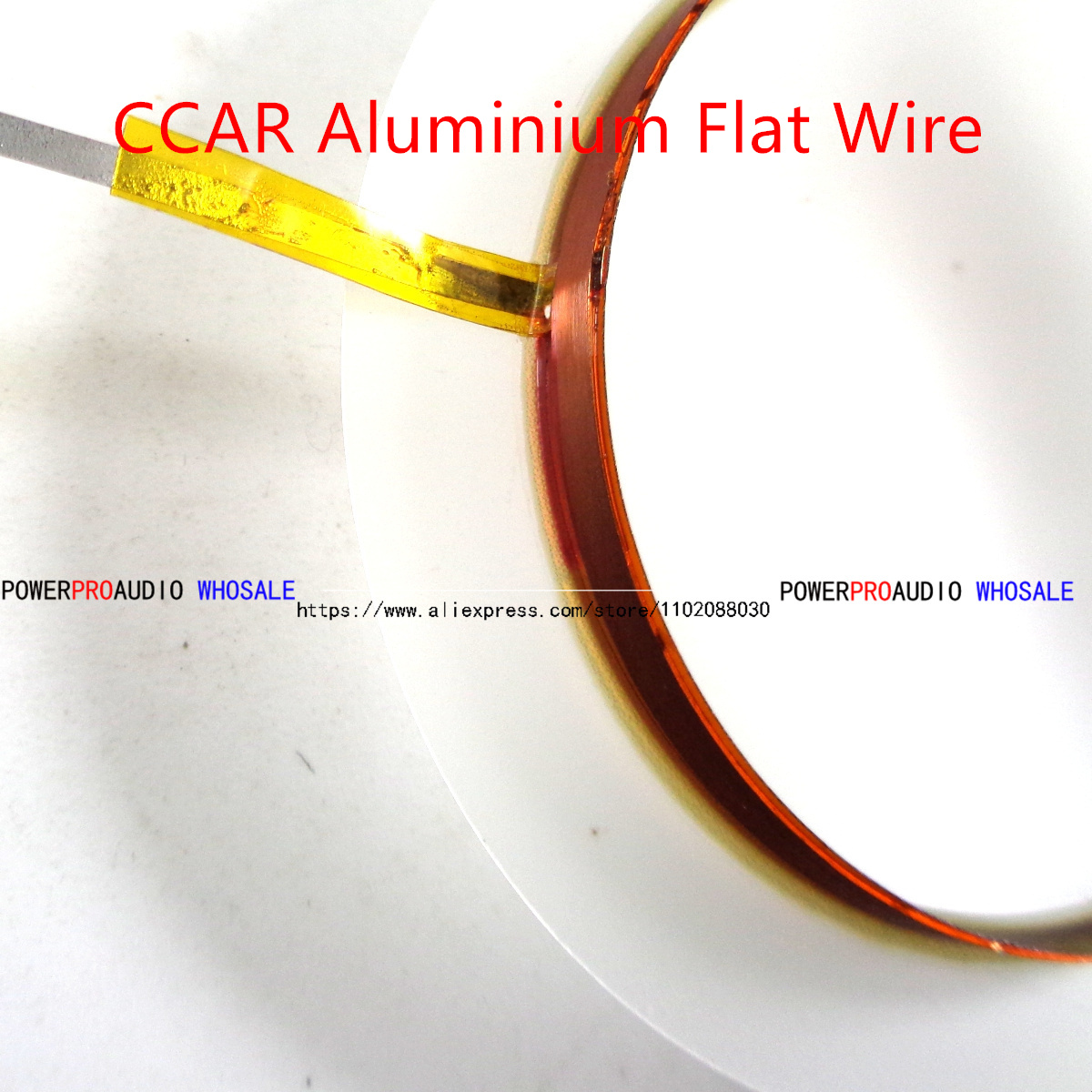 10pcs 44.4mm DE250-8 DE160-8 Treble Voice Coil Milk white film 44.5 core copper clad aluminum coil Speaker Repair film: Red