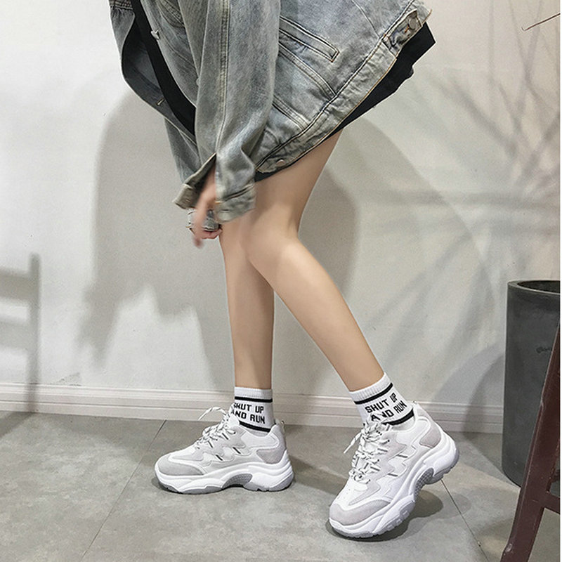 Sports shoes women Korean wild casual sports shoes ins super fire running shoes single shoes women ZZ-294