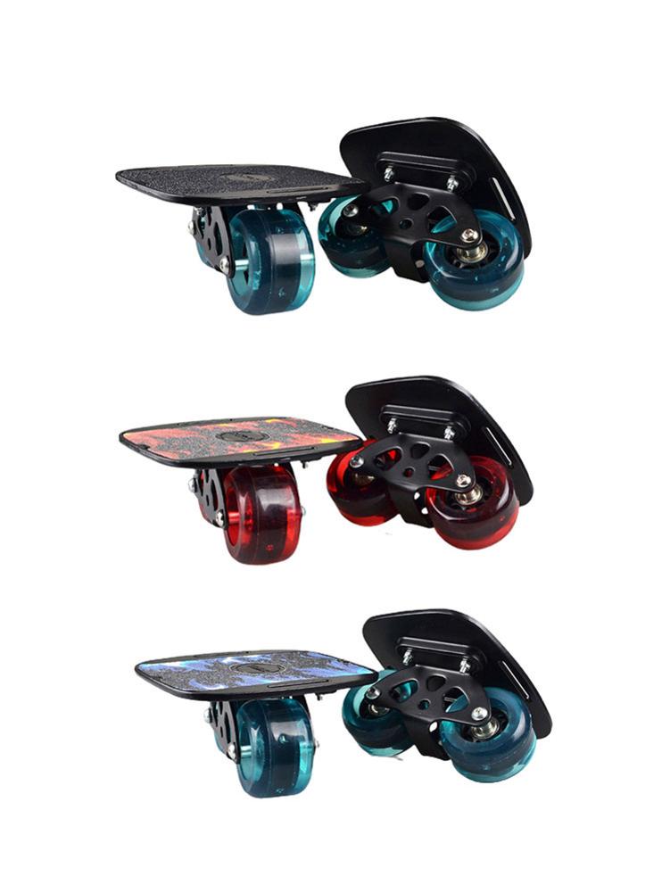 1 paar Skateboard Aluminium Legierung Mini Drift Rolle Straße Drift Rollschuhe Platte Schlittschuh Fisch Kurze Bord Rolle Skateboard Schlittschuh Gremium