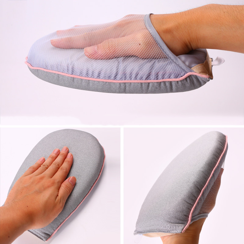 Draagbare mini-strijkplankhouder, hittebestendige handschoen voor kledingstomer, draagbaar strijkijzer, tafelrek