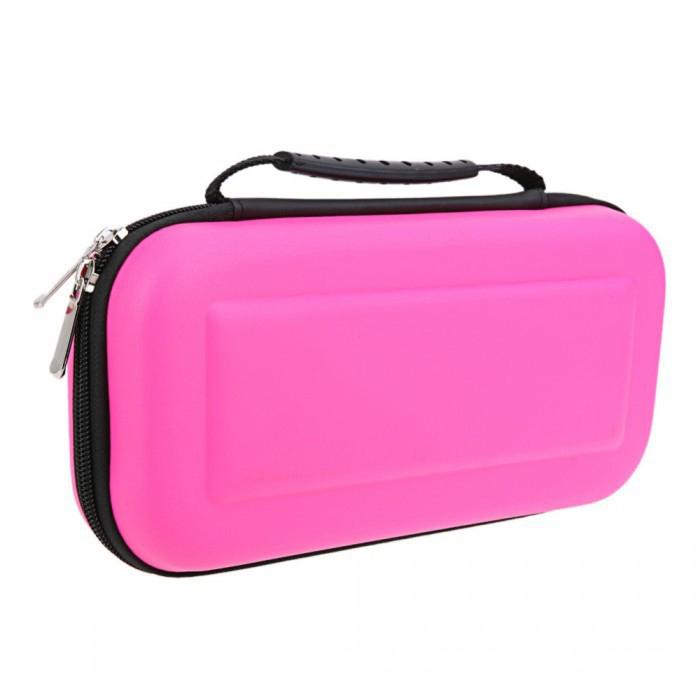 EastVita EVA Hard Shell Protective Bag For NS Accessories Travel Carrying Storage Pouch bag Case for Nintend Switch Console r60: Pink