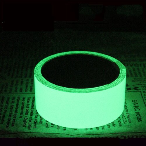 3M Luminous Tape Sticker High Visibility Waterproof Glow in the Dark Reflective Stripes Night Safety Warning Tape DIY Cinema: Green5cmx3m