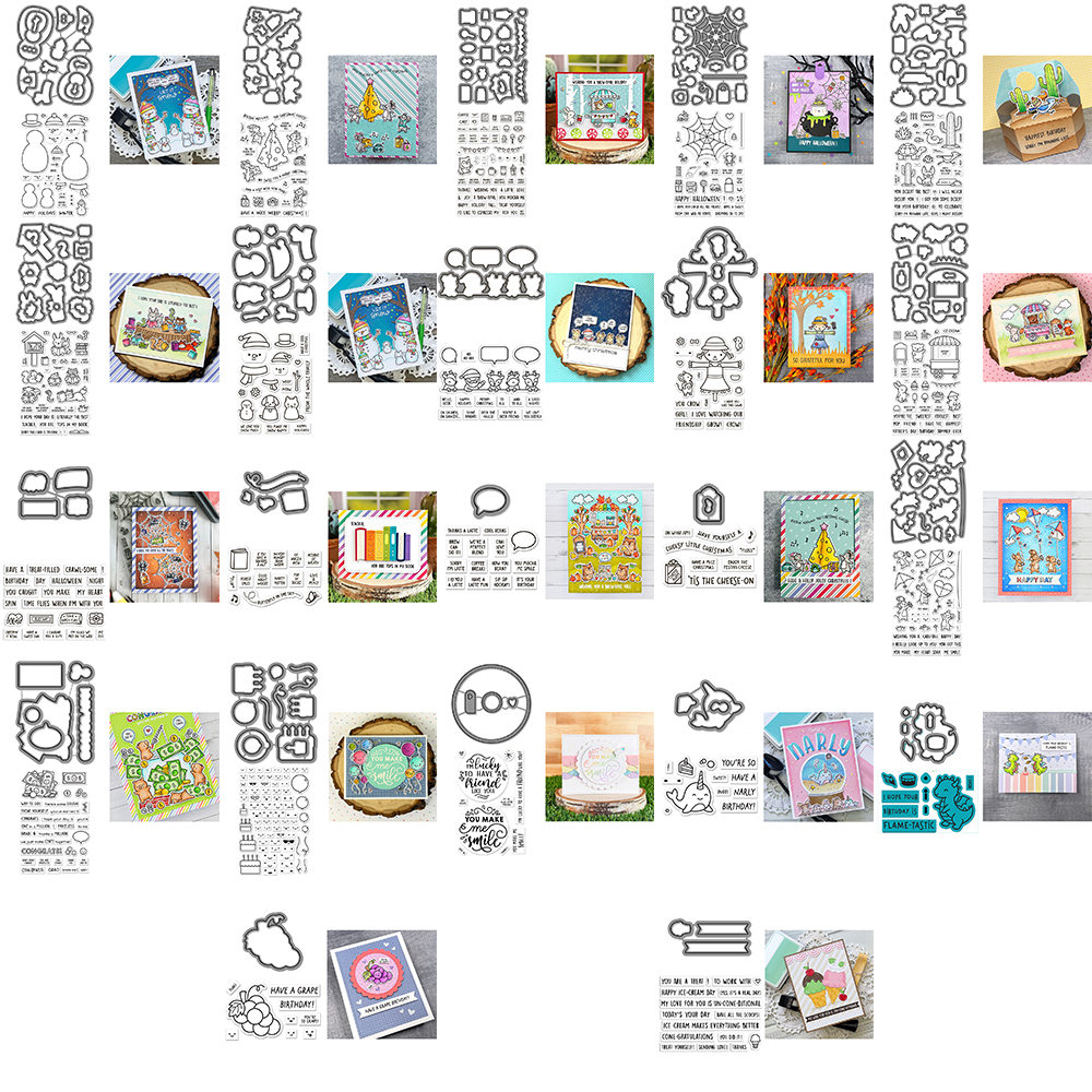 Figuras de muñeco de nieve, espantapájaros, marco de Diglogue, troqueles de corte de Metal, palabras, frases, sellos transparentes para álbum de recortes DIY, fabricación de tarjetas Greeing
