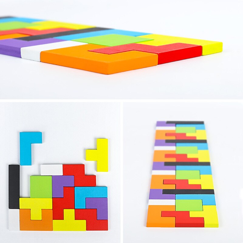 Puzzels Tangram Kinderen Houten Educatief Speelgoed Spel Kind Puzzel Cubes Puzzels Voor Kinderen Speelgoed