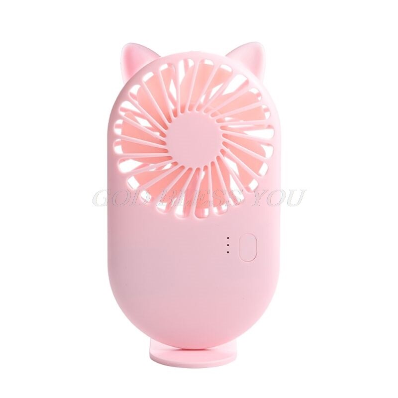 USB Pocket Silent Small Fan Mini Portable Pocket Fan Cool Air Hand Held Travel Cooler Cooling Mini Fans: Pink
