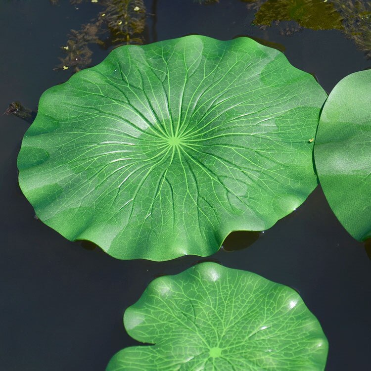 Kunstmatige lotusblad groene planten Zwembad decoratie eigendom in dans water lelie kunstmatige bloem