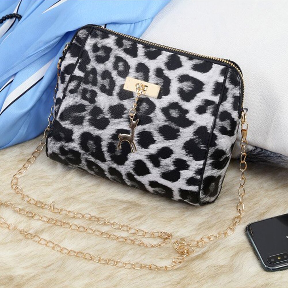 Small Cross Over Body Bag Ladies Leopard Shoulder Bag Handbag Purse Women Messenger Satchel