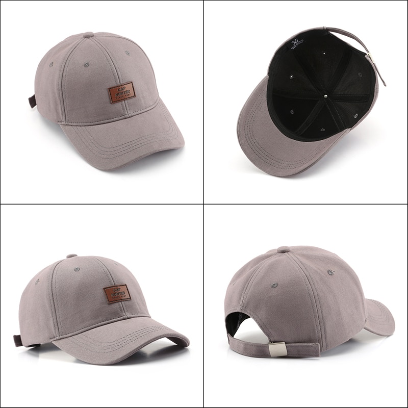 Sleckton Retro Baseball Cap Voor Mannen En Vrouwen Zomer Vizieren Zon Caps Mode Snapback Hoed Pu Lederen Patch Vader Hoeden unisex