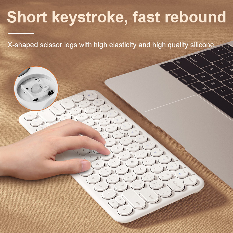 Slient Wireless Keyboard Mouse Combo For Macbook Pro Portable Gaming Keyboard Mouse Set For PC Gamer Computer Laptop Keyboard