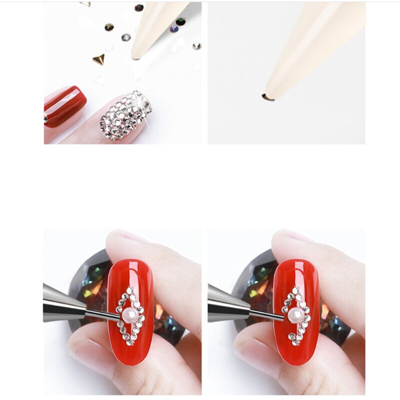 Mode Dubbele Punt Boor Pen Nail Schilderij Borstel Darwing Borstel Set Dot Pen Eyeliner Streep Gradiënt Tool Nail Accessoires