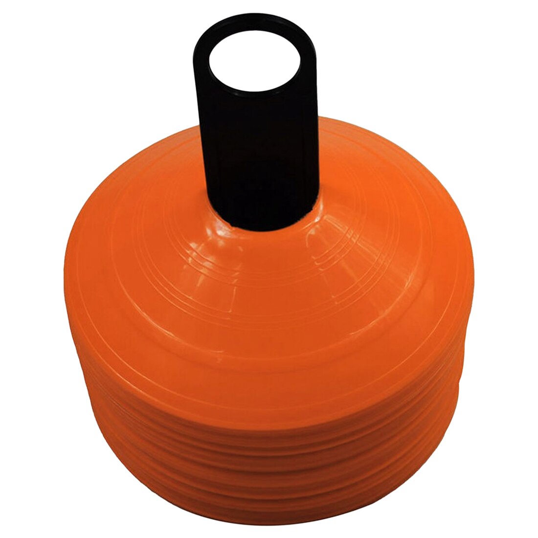10 unids/lote 19cm conos marcador discos fútbol y entrenamiento para deportes accesorios de entretenimiento: Naranja