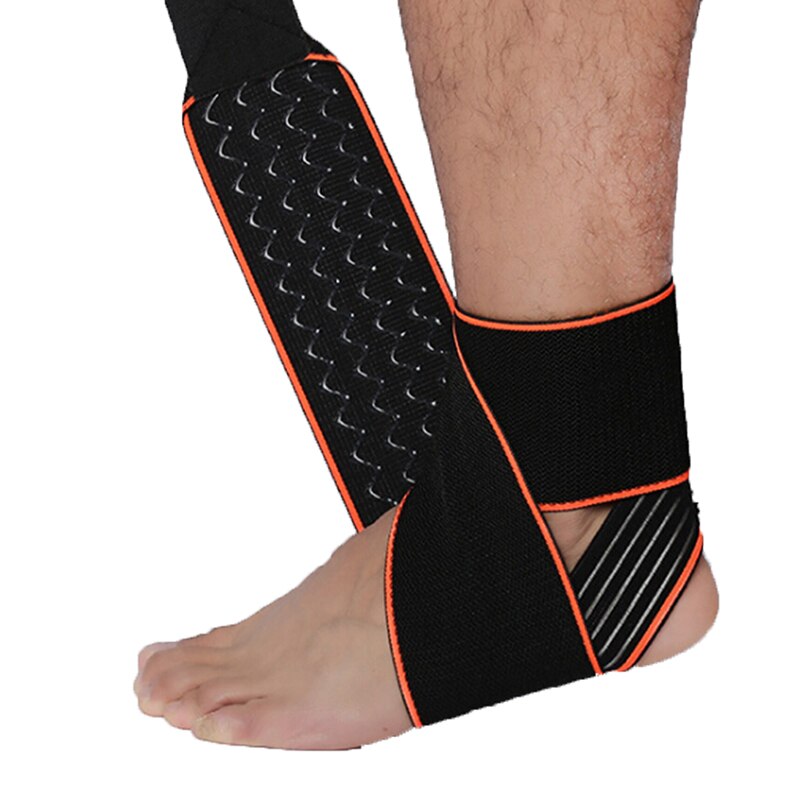 1 Pcs Beschermende Voetbal Enkel Ondersteuning Basketbal Enkel Brace Compressie Nylon Band Riem Enkel Protector: Default Title