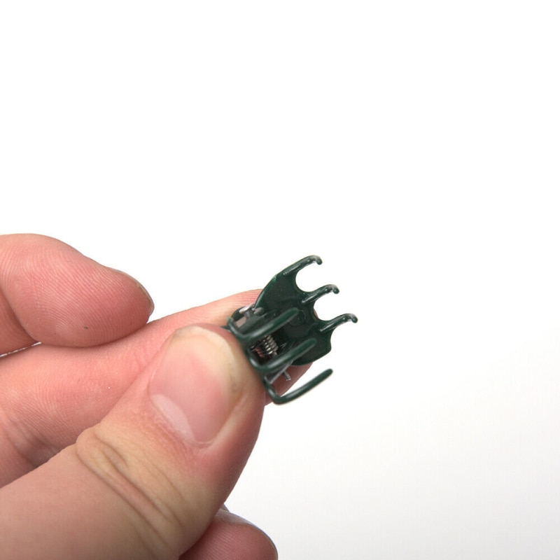 100 Pcs Stakes Connector Clip Fastener Greenhouse Bracket Pole Fixed Clamp Plants Flower Seedling Stem Support Plant Grafting