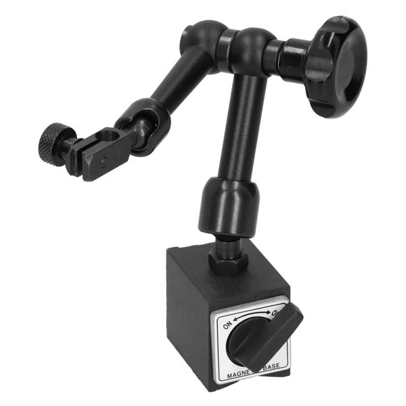 Universal Magnetic Base Dial Indicator Gauge Magnetic Base With Small Black Clamping Convenient To Use for Industrial Precision