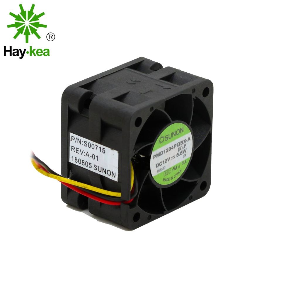 Sunon orginal pmd 1204 pqbx -a 4cm 4028 12v 6.8w høyhastighets servervifter 40*40*28mm 3 ledninger 3 pinner