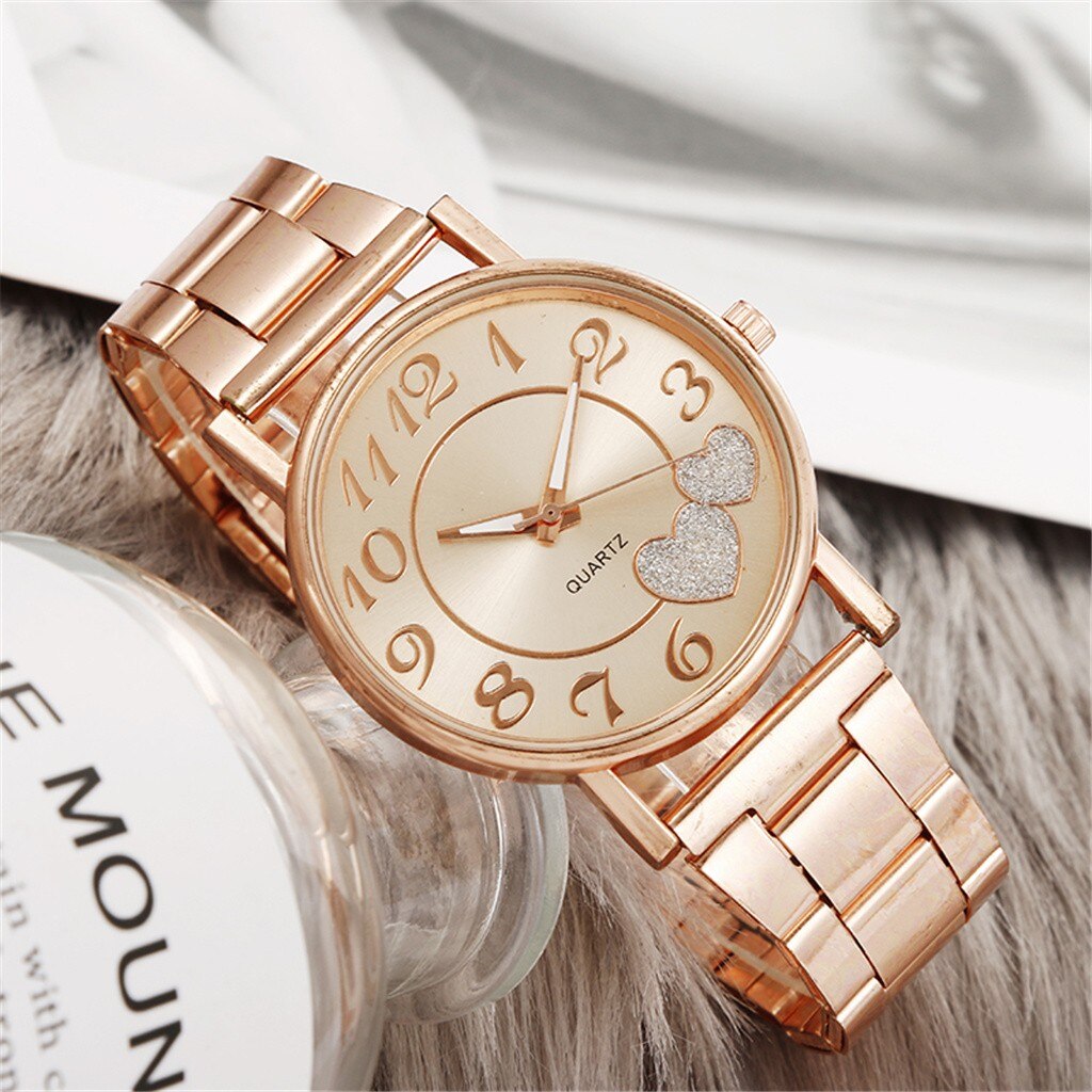 Undefined QUARTZ Women Watches Ladies casual dress Waterproof Rose Gold Quartz Watch Women Steel Date Wear Clock 20