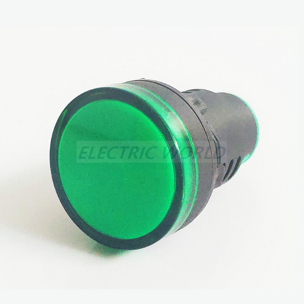 LED Metal Indicator light 30mm waterproof Signal lamp power light DC12V DC24V AC220V red yellow blue green indication lamp