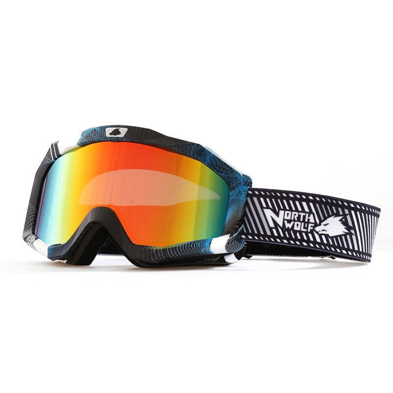 Gafas de esquí dobles antiniebla, lentes de bajo coste y para deportes de nieve, esquí, lentes transparentes para moto de nieve, nuevas