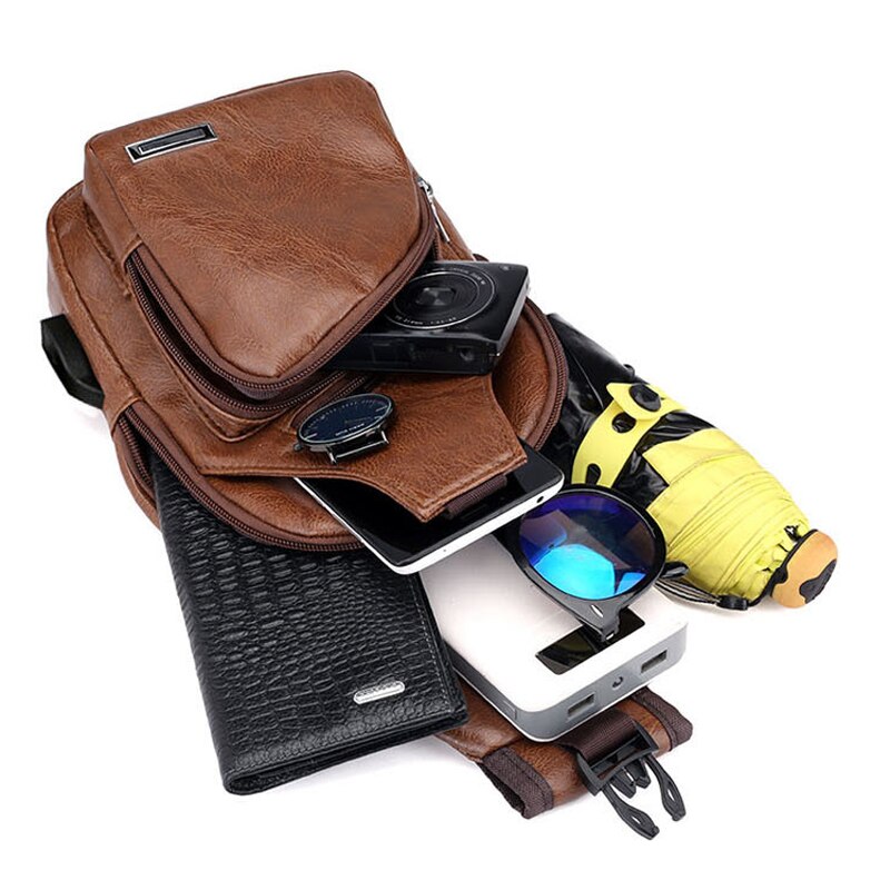 Bolso de hombro para hombre, bandoleras con carga por USB antirrobo, bolso de pecho para hombre, bolso escolar de verano para viajes al aire libre, bolso de mensajero, recién llegado