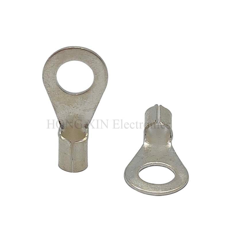 420pcs/Set cable lugs set fork cable lugs crimp Uninsulated terminals set U ring cable lug assortment cable wire connector crimp