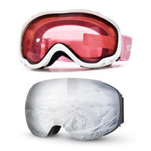 Sneeuwscooter Skibrillen Dubbele Lagen Masker Skiën Sneeuw Bril UV400 Anti-Fog Mannen Vrouwen Snowboard Goggles Sneeuw Brillen Bescherming