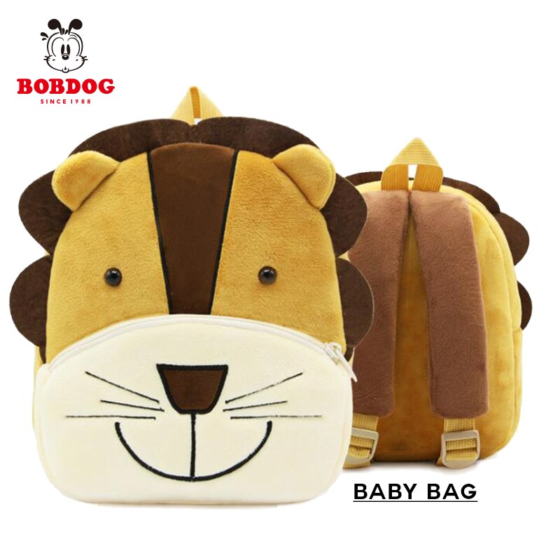BOBDOG 3D Animal Plush Children Backpacks kindergarten Schoolbag Kids Backpack Children School Bags Girls Boys Back