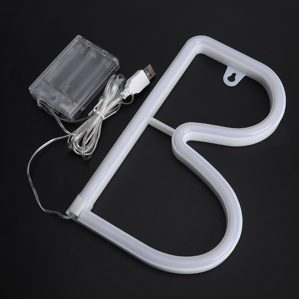 LED Letter Light Unique English B Shape Decorative Wall Light For Wedding Party Home Decoration