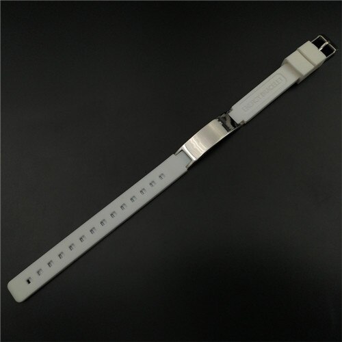 Bracelets d'équilibrage d'énergie de puissance thérapie magnétique d'ion groupes de Silicone de Bracelets corps de thérapie gardant votre douleur saine ..: white