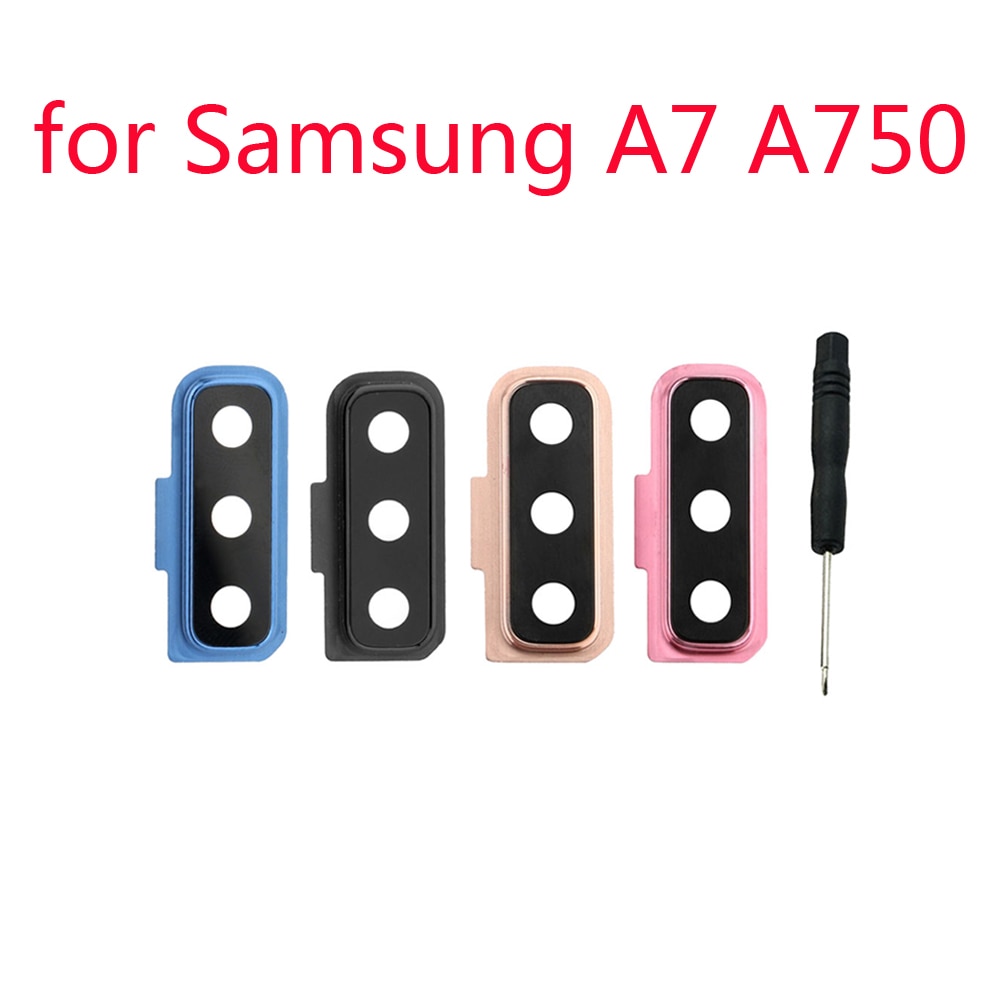 Voor Samsung Galaxy A7 A750F A750 Originele Telefoon Behuizing Back Cover Rear Camera Glas Lens Veiligheid Houder + gereedschap