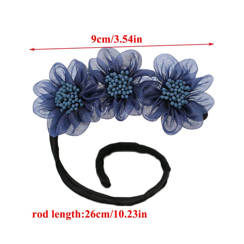 Mode Vrouwen Bloem Haar Krullen Broodje Hoofd Band Haar Maker Magie Haar Maken Gereedschap Lint Strik Broodje Maker Accessoires