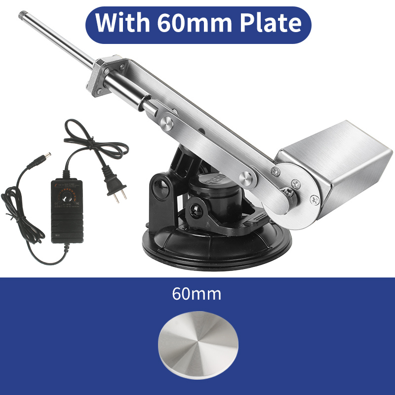 45mm-  dc12-24v lineær aktuator med stempelmotor, justerbar stempelmotor: Sølv / 36mm