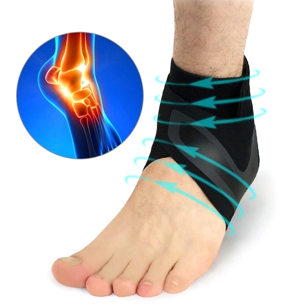 Zwart Fitness Guard Band Veiligheid Sport Veiligheid Enkel Zwart Enkel Ondersteuning Veiligheid Sport Veiligheid Enkel