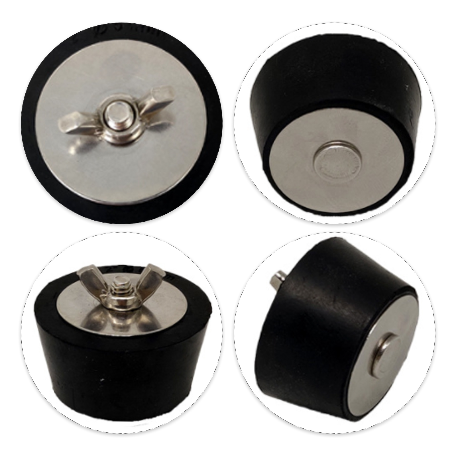 2 Inches Swimming Pool Backwater Rubber Plug Winter Pool Winterizing Plug Pool Tool Accessories