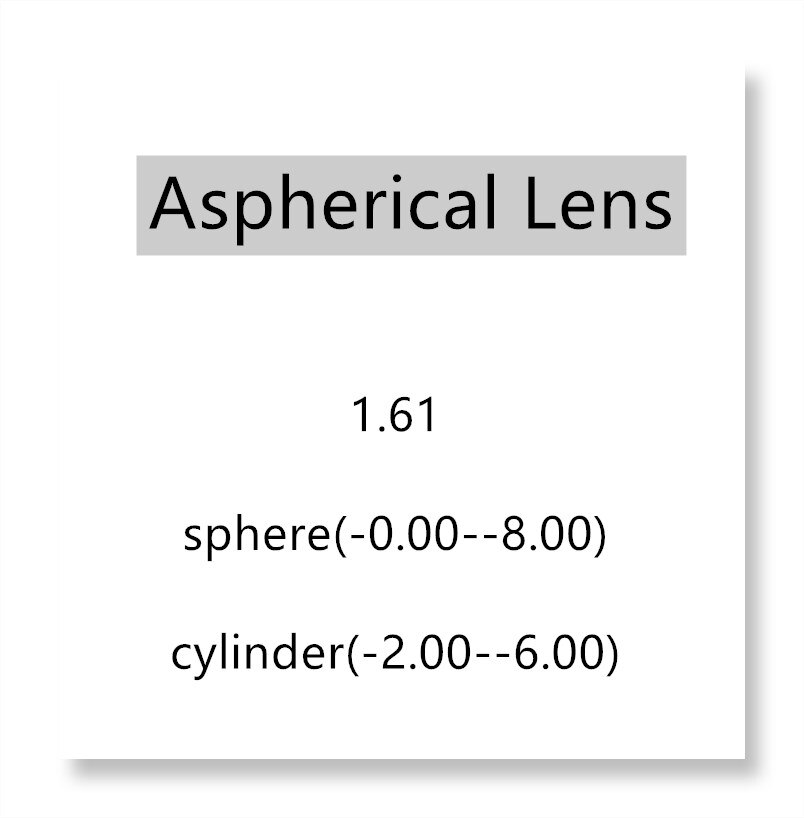 Enkeltsyns asfæFare linse sfæFare til ramme sfære (-0.0--12.0)  sylinder (-0.5--2.0)  sfære (-0.0--15.0)  sylinder (-2.0--6.0): C6