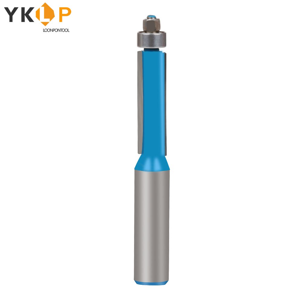 Trimming Router Bit Set 1/2" 1/4" Shank Carpentry Flush Trim Bit Carving Router Bit Cutter Tool for Wood 6-12mm 7Pcs