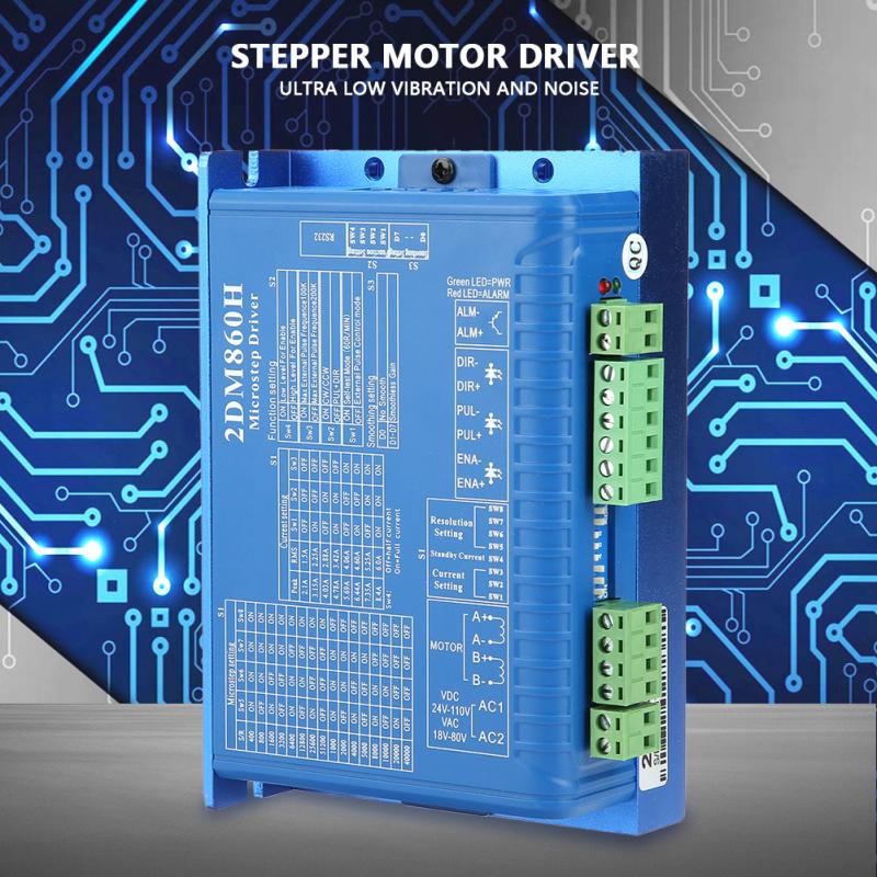 CNC 2DM860H Digitale Stappenmotor Driver Twee Fase Stappenmotor Driver Microstep Controller laag geluidsniveau Stappenmotor Controller