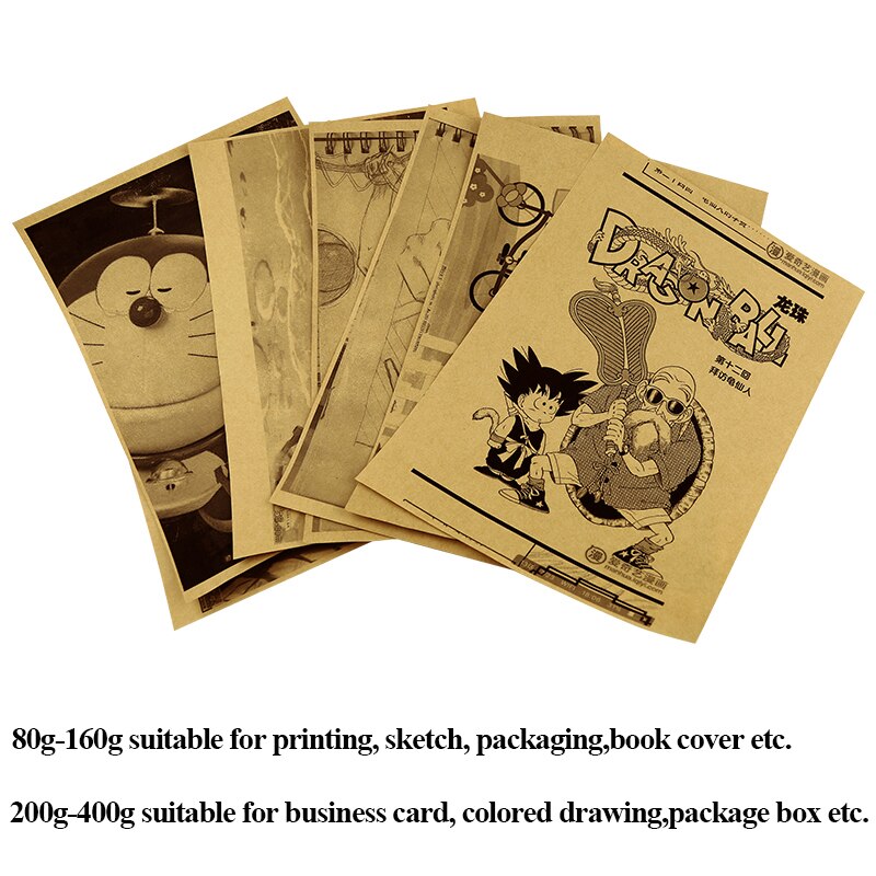 A4 Brown kraft paper Cardstock Paperboard Handmade DIY Package Watercolor Painting Origami crafts 20 50 sheets pack