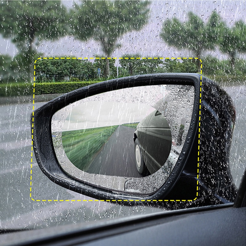 2 stk bil styling bil spejl vindue klar film membran anti tåge anti-blænding vandtæt klistermærke kørselssikkerhed til ford focus