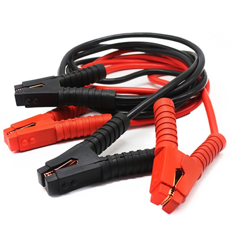 2.5m Car Auto Emergency Battery Cable Booster Cord Copper With Clip Clamp Charging Booster Cable Car Jumper Wire Start Clamp