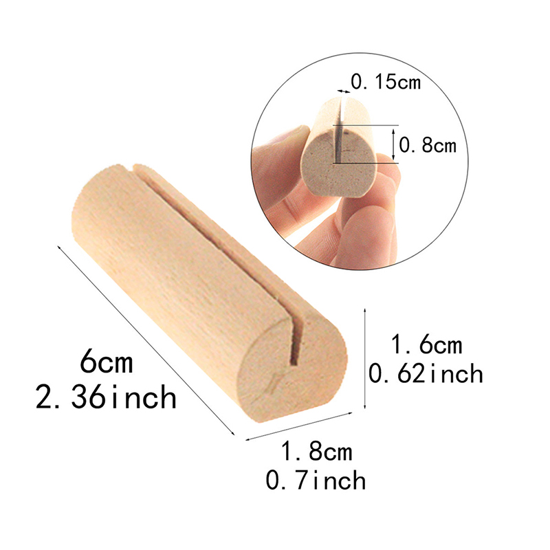 Natural Modern Wooden Sign Holders Venue Name Place Card Holders Log Table Numbers Display Stands Holders Wedding Decoration
