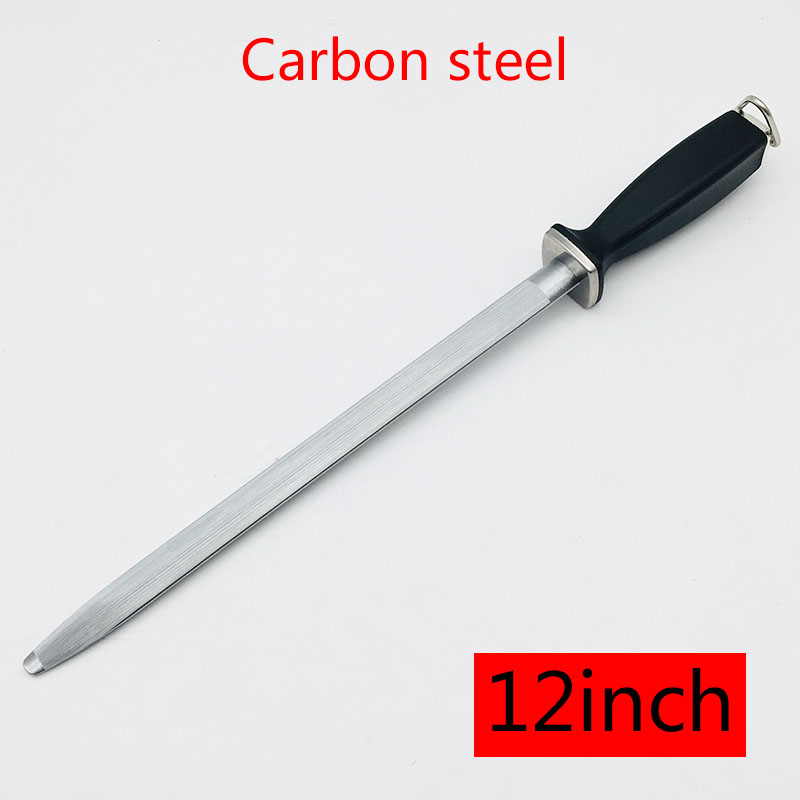 6"/8"/10"/12" Knife Sharpener Sharpening Ceramic Rod ABS Handle Honing Knife Sharpener for Knives Sharpening Steel Musat: 12 inch-D