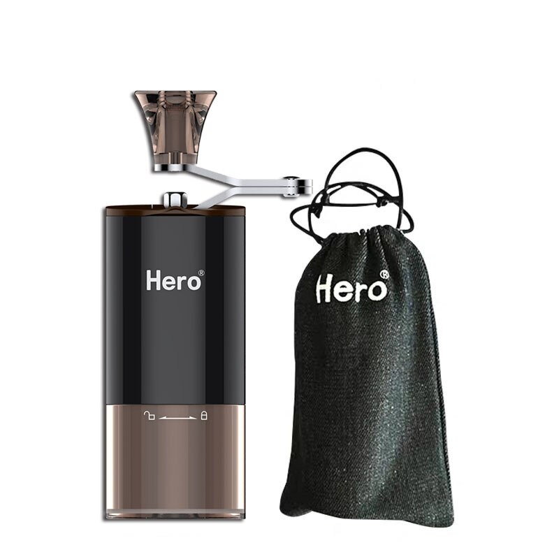 Hand Coffee Grinder Stainless Steel Conical Burr Home Office Outdoor Espresso Drip Coffee Manual Coffee Bean Mill: Ceramic Burr