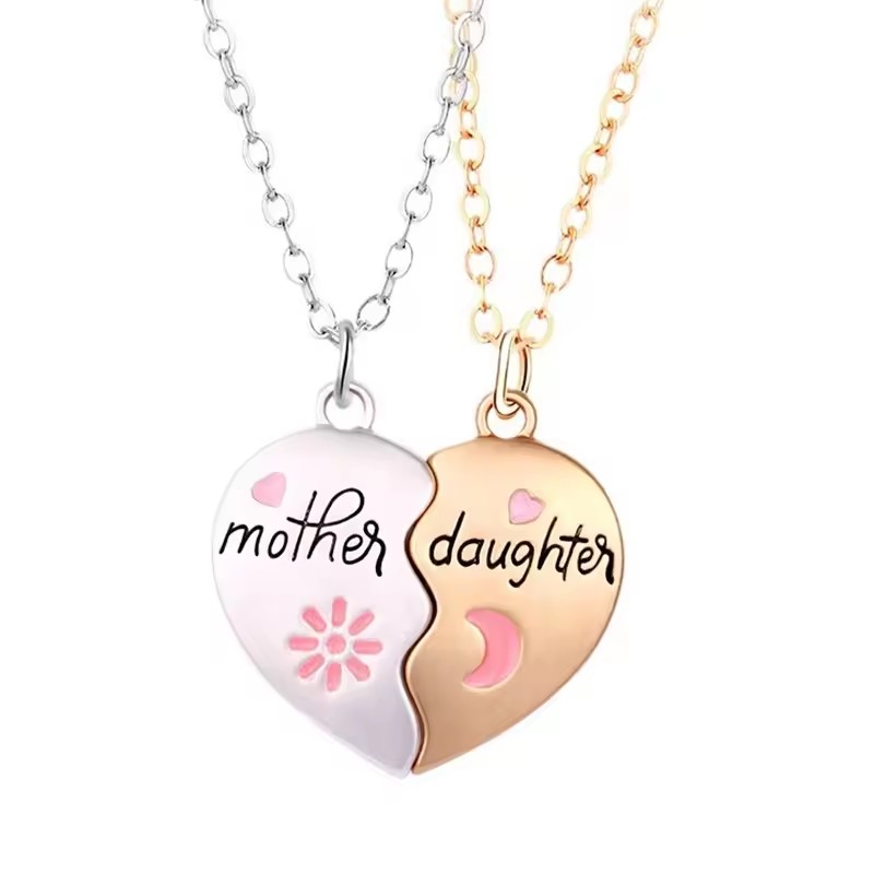 Colliers magnétiques en forme de cœur pour femmes et filles, pendentif Kawaii meilleurs amis sœurs, chaîne BFF, bijoux d'amitié, , 2/3 pièces: Couleur d’acier