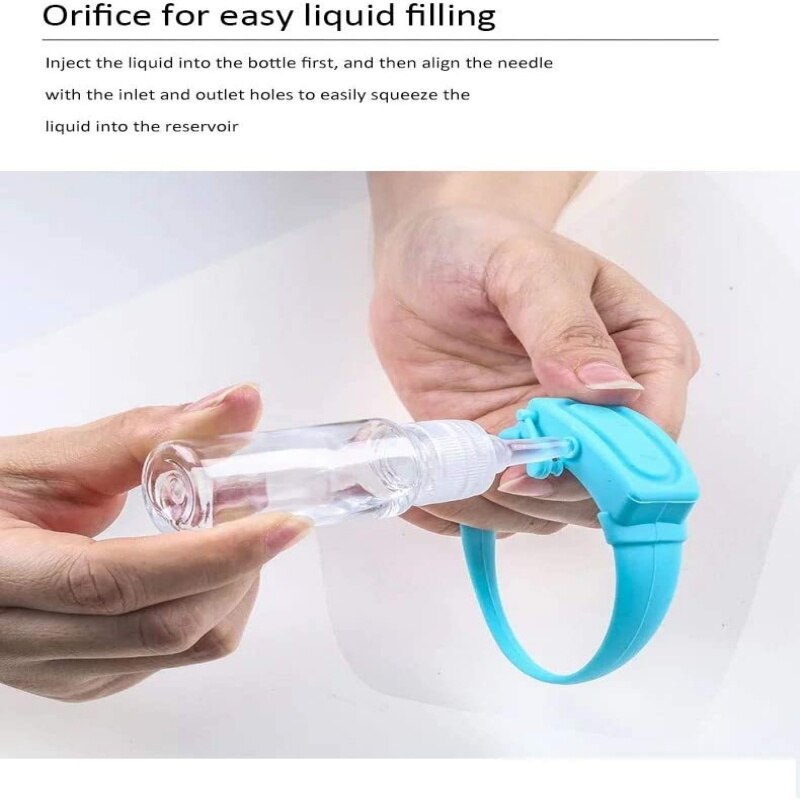 Tragbare Armband Pumpen Armband Hand Dispenser Mit Nachfüllbare Schnabel Flasche, Dass Kann Halten Hand Sanitizer Handwäsche Gel