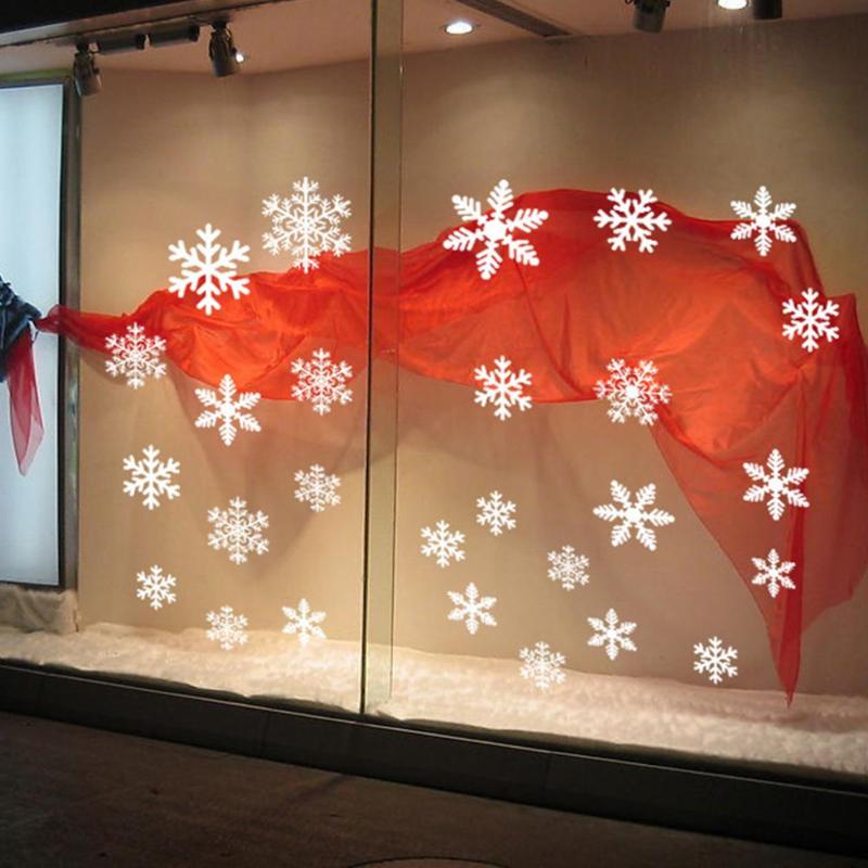 Aftagelig julevæg udstillingsvindue glas klistermærke dekor xmas julemanden juledekoration til hjem xmas dekor: A 35 x 50cm